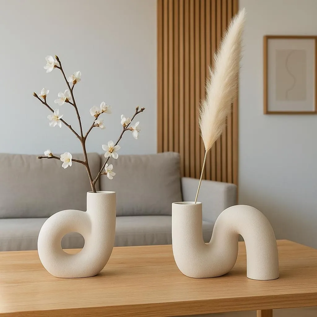 Par de Vaso Decorativo Minimalista Nórdico